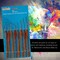 U.S. Art Supply 8 Piece Taklon Detail and Liner Artist Brush Set with Wood Comfort Grip Handles - Art, Detailing, Acrylic, Oil, Watercolor